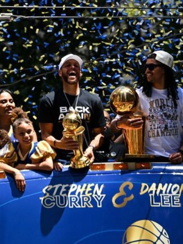The Golden State Warriors took to the streets of San Francisco on Monday to celebrate their NBA championship victory with thousands of fans.