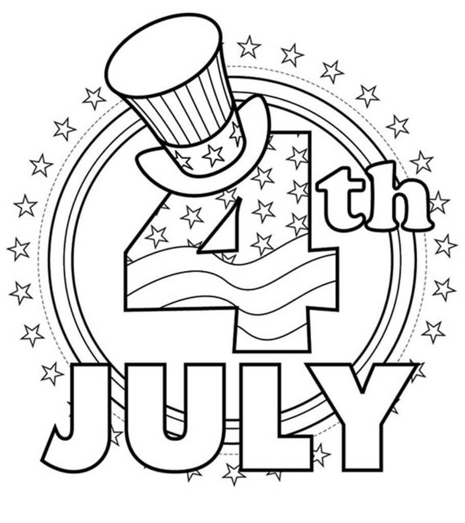 Free Printable 4th of July Coloring pages